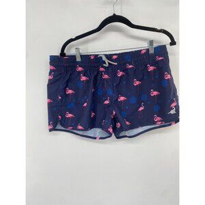 NWT SURFCUZ FLAMINGO NAVY BLUE QUICK DRY BOARDSHORT  SIZE 10/XL